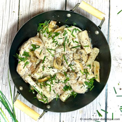 Poulet à la moutarde et Salsifis
