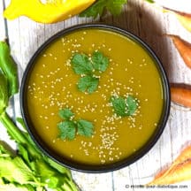 Velouté de légumes avec leurs feuilles