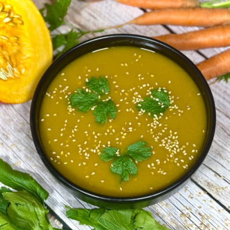 Velouté de légumes avec leurs feuilles