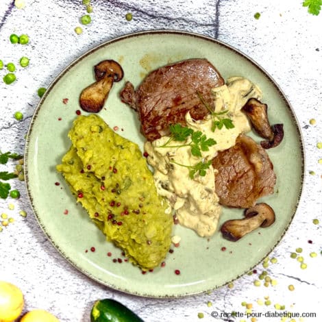 Faux filet de boeuf sauce aux cèpes
