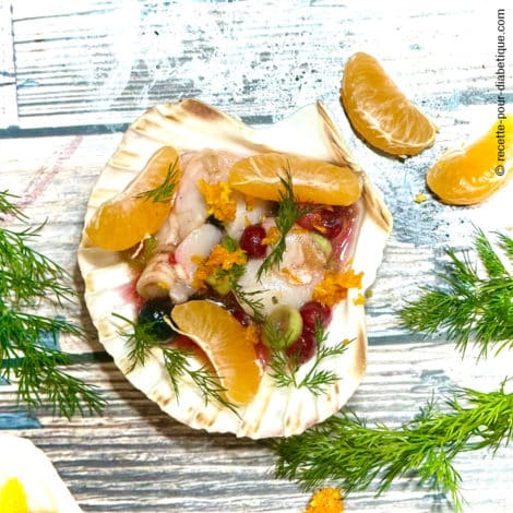 Ceviche de Saint-Jacques à la Clémentine (Corse)