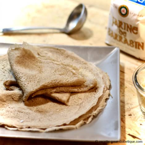 Galettes de Sarrasin (Crêpes de blé noir IG Bas et sans gluten)