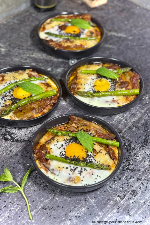 Mini gratins d’aubergines grillées