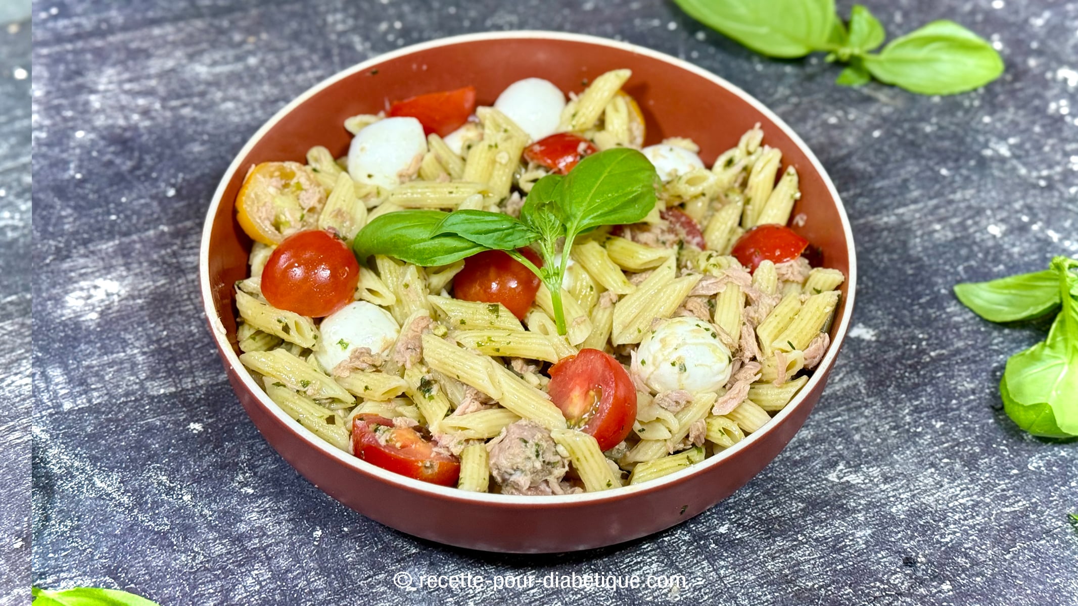 Salade de pâtes pour diabétiques et recettes IG bas