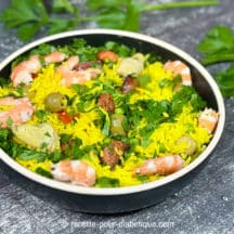 Salade de riz à l’espagnole façon paella