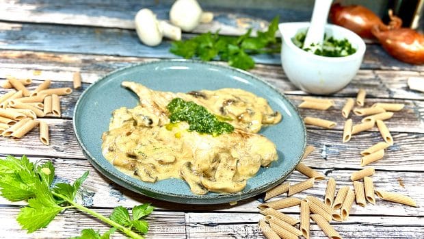 Escalope de veau à la crème