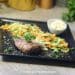 Pavé de bœuf sauce béarnaise allégée et julienne vapeur IG bas