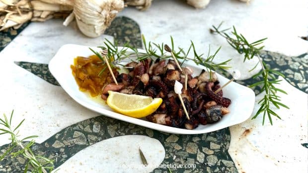 poulpe grillé plancha