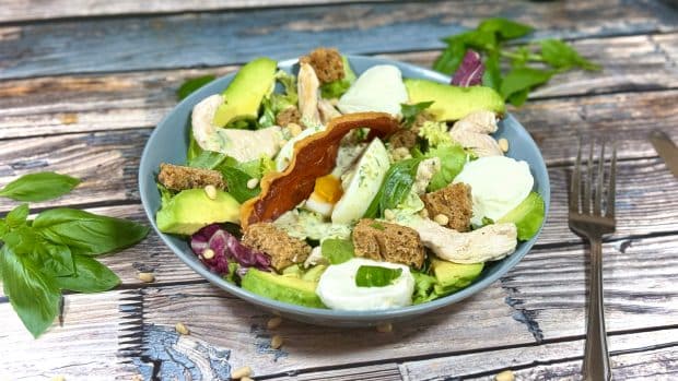 salade cesar au pesto