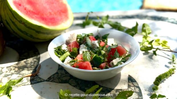 pasteque feta concombre