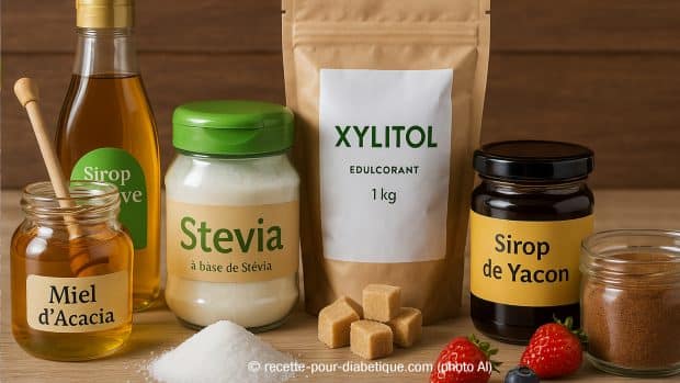 sucres et édulcorants pour diabétiques