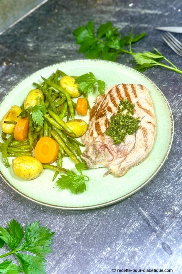 Gigot d’agneau aux légumes