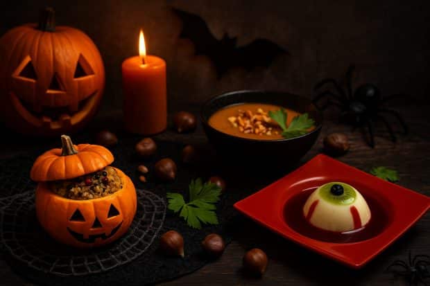 menu d'halloween