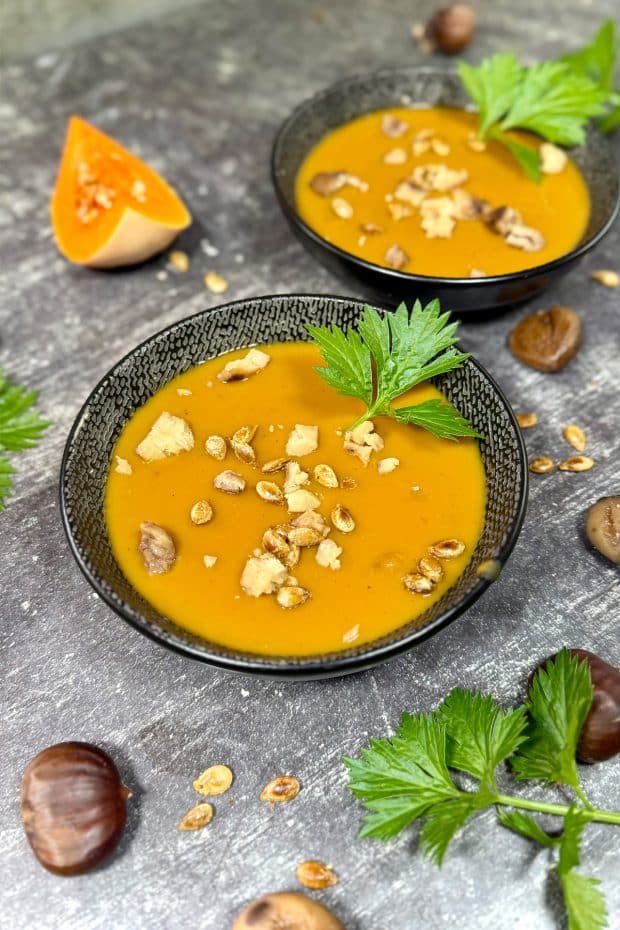 Velouté automne butternut marron