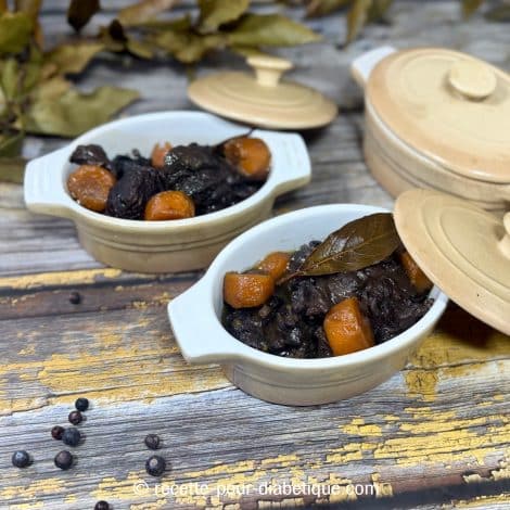 Boeuf Bourguignon en mini cocottes