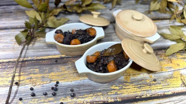 Boeuf Bourguignon en mini cocottes