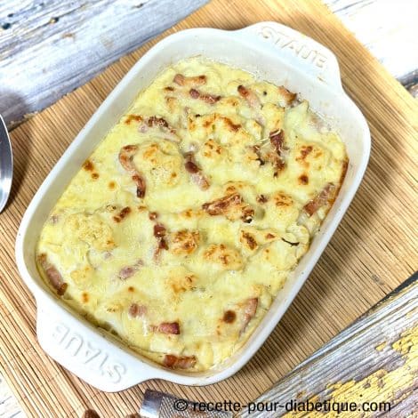 gratin de chou fleur ig bas