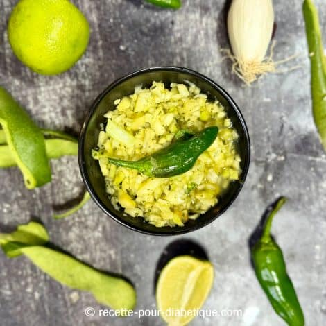 Rougail mangue verte