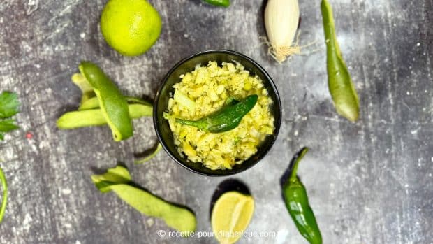 Rougail mangue verte