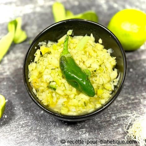 Rougail à la mangue verte