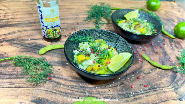 tartare de cabillaud japonais