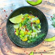 tartare de cabillaud