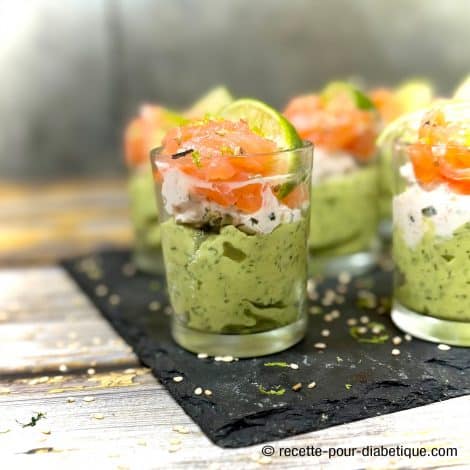 Verrine saumon fumé avocat