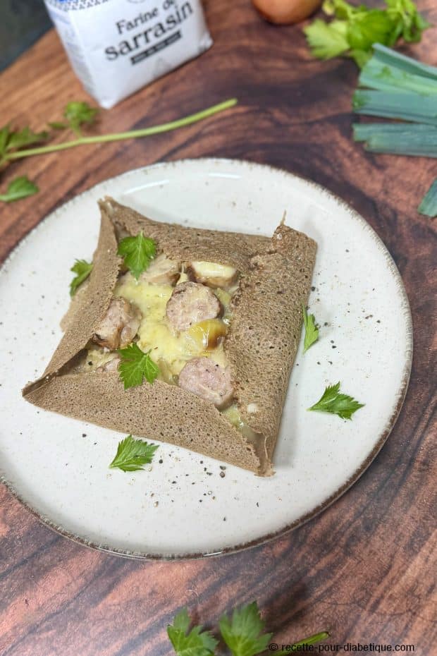 Galettes de sarrasin saucisse de toulouse