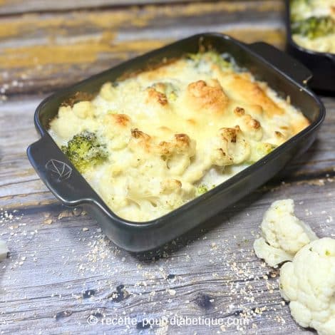 gratin ig bas de chou-fleur, brocoli et cabillaud