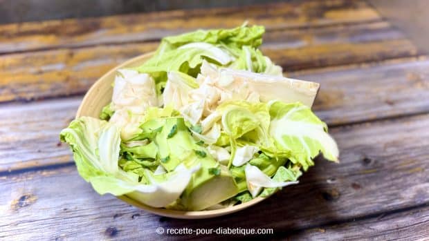 feuilles & troncs de chou-fleur + brocoli