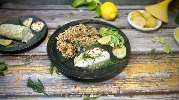 dos de cabillaud au beurre citron confit