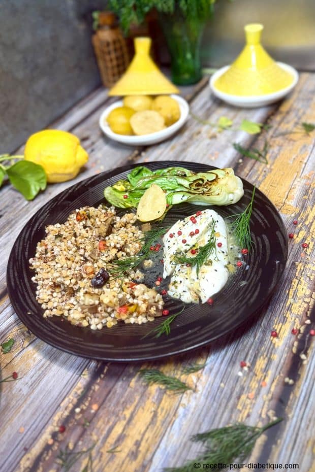 dos de cabillaud au beurre citron confit