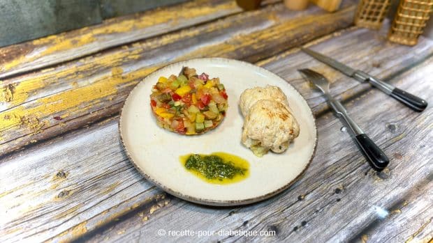 SALTIMBOCCA DE DINDE brunoise legume