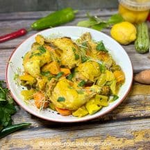 tajine de poulet au citrons confits