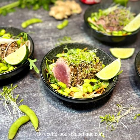 Tataki de thon salade