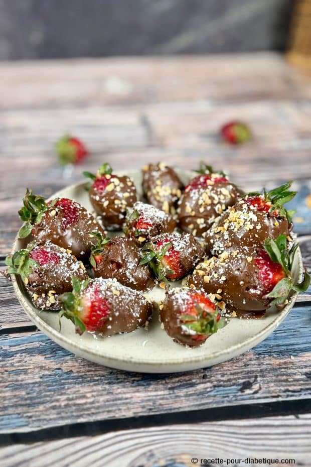 Fraises au chocolat maison