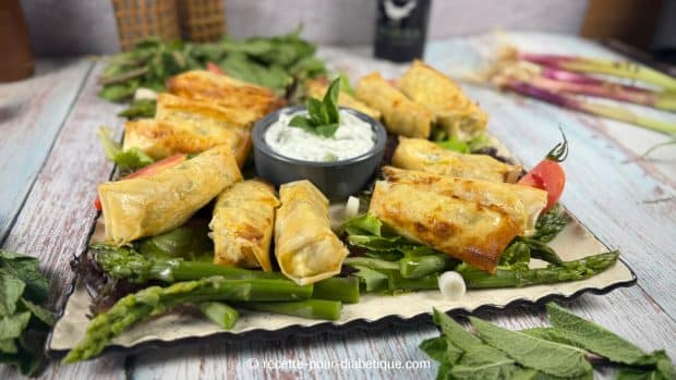 bricks au thon frais, feta, menthe