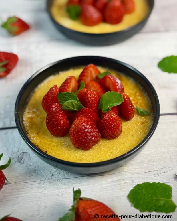 crème brulée à la fraise