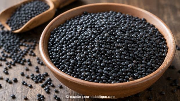 lentilles noires