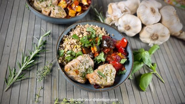 ratatouille au air fryer au thon et cereales ig bas