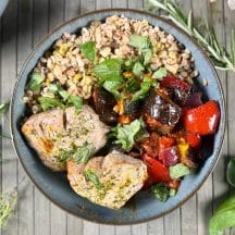 ratatouille au air fryer au thon et cereales ig bas