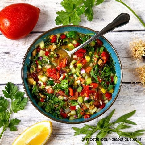 Sauce vierge à la provençale aux légumes d'été