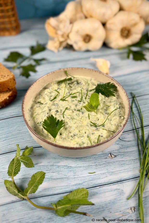tzatziki aux herbes fraîches