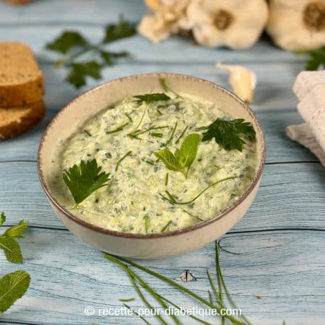 tzatziki aux herbes fraîches ig bas
