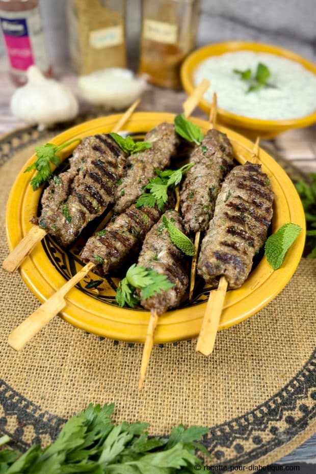 Brochettes de Köfte façon Adana Kebab