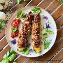 courgettes farcies au airfryer ou au four
