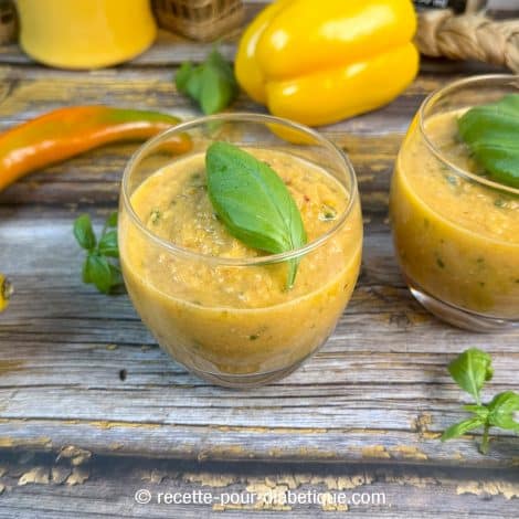 Gaspacho jaune tomates