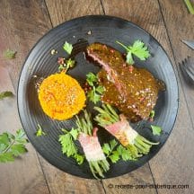 Magret de canard à la moutarde à l'ancienne et miel d'acacia