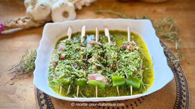 brochettes d'agneau coriandre