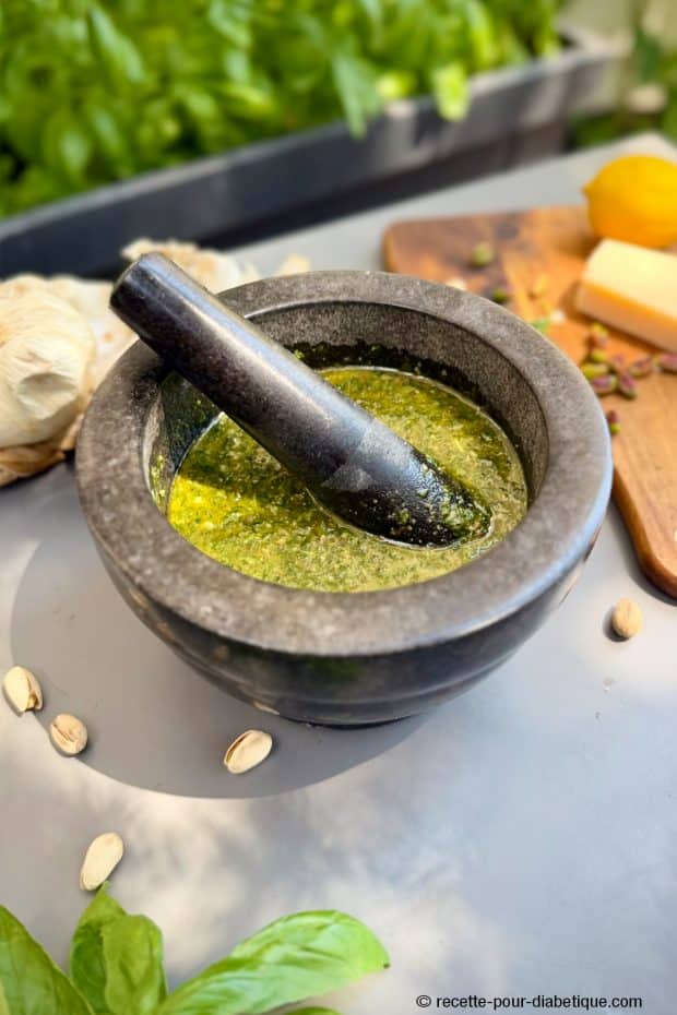 pesto à la pistache